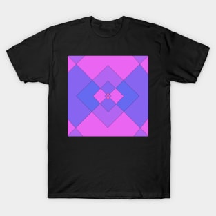 Blue-Pink design T-Shirt